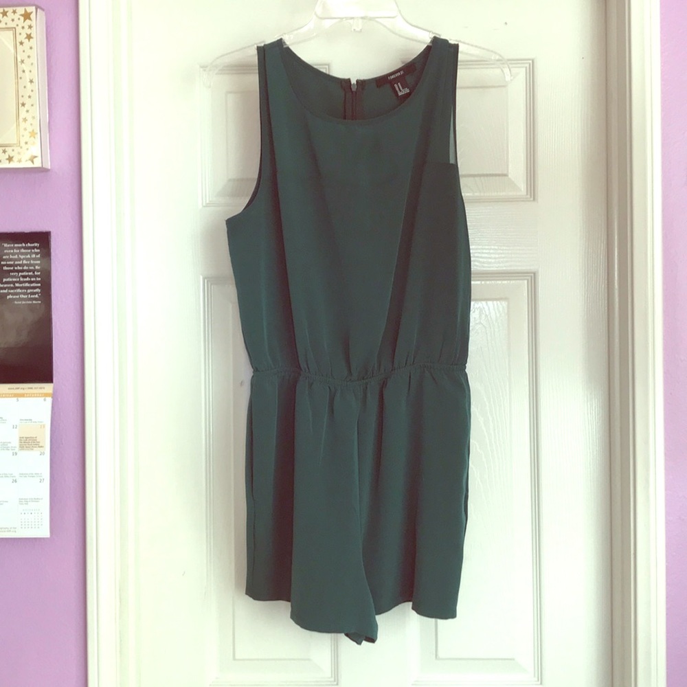 Green romper from forever 21